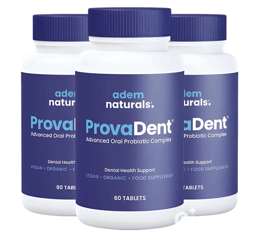 What is ProvaDent oral probiotic supplement illustration